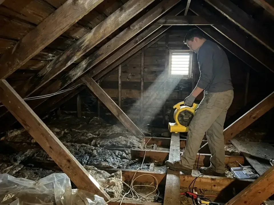 attic-water-damage-drying-proc-007 — frequently asked questions, Emergency Water Extraction & 24/7 Flood Response in Endicot…